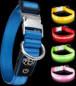 LED Leuchthalsband für Hunde Grösse M – USB-aufladbar mit 10-15h Akkulaufzeit