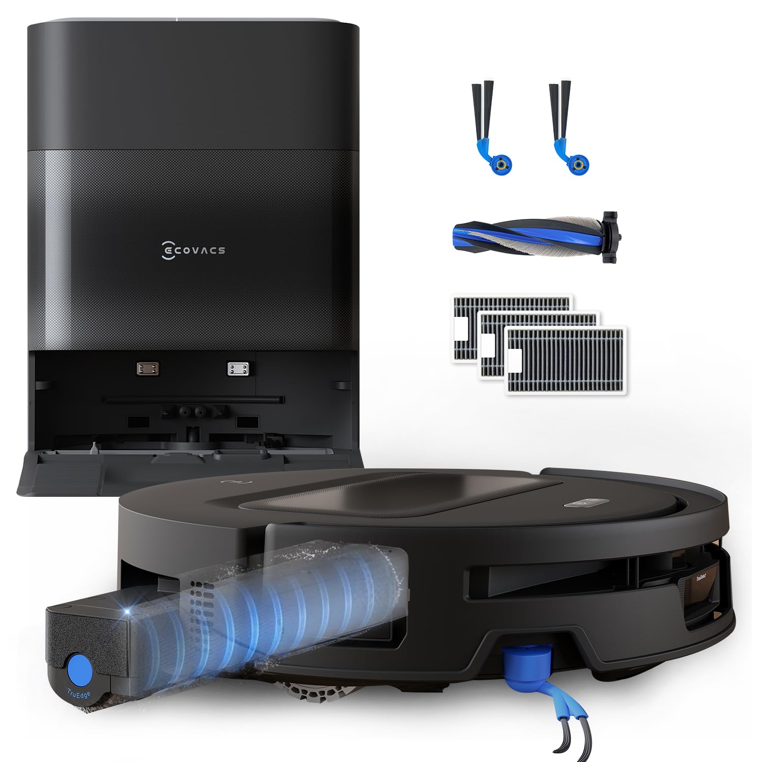 ECOVACS DEEBOT T90 MAX PRO Saugroboter mit Wischfunktion – 40.000 Pa Saugkraft & Heissswasser-Reinigung