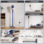 Hearten Akku Staubsauger 70000 Pa mit 600W Motor – 65 Min Laufzeit für Tierhaare & Hartböden – Bild 8
