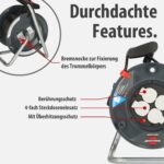 Brennenstuhl Garant V2 Kabeltrommel 25m – Überhitzungsschutz & 4 Steckdosen – Bild 4