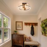GBLY LED Deckenleuchte 38cm Holz – 24W Warmweiss 3000K für Wohnzimmer & Schlafzimmer – Bild 5