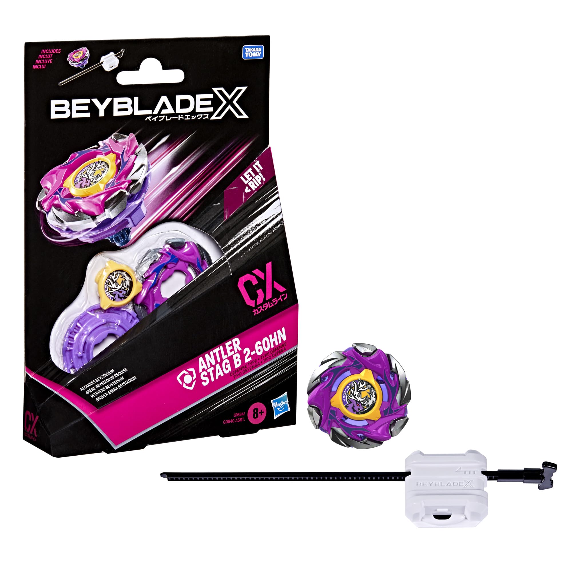 Hasbro Beyblade X Antler Stag B CX Starter Pack – Kampfkreisel mit X-Celerator System