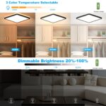 RDGOOD 24W LED Deckenleuchte mit Bewegungsmelder & Fernbedienung – 2400 Lumen für Bad, Garage, Flur – Bild 3