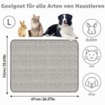 Dawumin Hundekühlmatte 70x55cm – Selbstkühlende Kühldecke für Hunde & Katzen – Bild 2