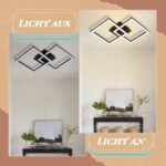 Homefire LED-Deckenleuchte 24W Schwarz – Modernes 2er Set für Küche & Wohnzimmer – Bild 7