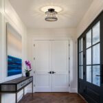 Vikaey Kristall Deckenlampe Schwarz Ø23cm – Moderner Kronleuchter mit E27 Fassung – Bild 3