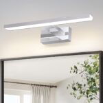 Laittiin LED Spiegelleuchte 30 cm – Badezimmerlampe IP44 Neutralweiss 4000K Chrom