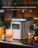 KeeGone Eiswürfelmaschine Edelstahl – 15 kg Eis in 24h mit LED-Display & Selbstreinigung – Bild 6