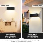 Cwycfw 36W LED Wandleuchte IP65 – 3000lm Warmweiss mit einstellbarem 0-120° Winkel – Bild 6