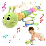 Herenear Musikspielzeug Raupe mit Chenille – Lernspielzeug & Wachstumsmesser für Babys ab 6 Monaten