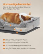 Feandrea Orthopädisches Hundebett 91x68 cm – Gelenkentlastung für grosse Hunde – Bild 5