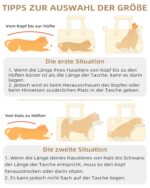 ONECUTE Hundetrage 43x19x31 cm – Soft Sided Transporttasche für kleine Hunde & Katzen – Bild 9