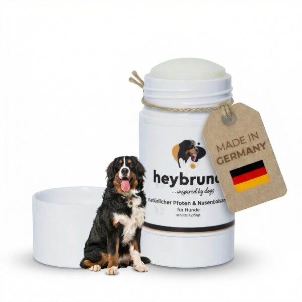 heybruno Pfotenbalsam & Nasenbalsam Hund 50 ml – Natürlicher Schutz mit Kokosöl & Bienenwachs