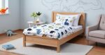 Theonoi Kinderbettwäsche 100x135 cm mit Dinosaurier-Motiv – Bio-Baumwolle OEKO-TEX für Babys & Kleinkinder – Bild 8
