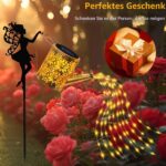 YeahBoom Solar Gießkanne mit Feendesign – IP65 Wasserdichte Gartenleuchte für Aussen – Bild 5