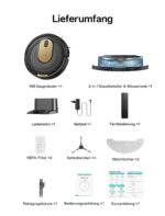 Vexilar W8 Saugroboter mit Wischfunktion – 5000Pa Saugkraft & 130 Min Laufzeit – Bild 11