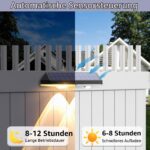 Liyade Solar-Wandleuchten 6er Set mit 3 Lichtmodi – Intelligente Aussenbeleuchtung für Garten & Terrasse – Bild 3