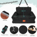 GL GLENSLAVE Autohundesitz bis 25 kg – Memory-Schaum Hundeautositz mit Sicherheitsleinen – Bild 5