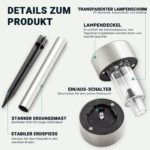 GIGALUMI 12er Set Solarleuchten – Warmweisse LED Gartenleuchten mit IP44 Wasserschutz – Bild 7