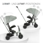 Kikka Boo ALUMA 8-in-1 Dreirad ab 1 Jahr mit Schubstange – Faltbares Kinderfahrzeug – Bild 9