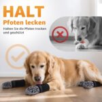 Hundesocken Anti-Rutsch mit verstellbaren Riemen – Pfotenschutz für Hartholzböden | 2 Paar – Bild 4