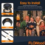 FLOWood Solar Fackeln 6er Set, 53 cm – Flammeneffekt Gartenleuchten IP65 wasserdicht – Bild 2