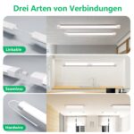 Modlicht LED Feuchtraumleuchte 120cm 36W 5000K – IP65 Wasserdicht für Werkstatt & Keller – Bild 2