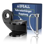 EFEALL Fahrradanhänger Kupplung für Qeridoo – Universelle Stahl-Kupplung bis 12 mm Achsdurchmesser