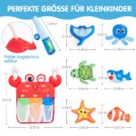 Hahaland Badewannenspielzeug 8er Set – Magnet-Angelspiel für Babys ab 12 Monaten – Bild 2