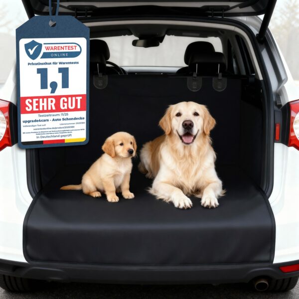 Upgrade4cars Kofferraumschutz Hund mit Ladekantenschutz – wasserdicht & rutschfest