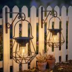 Kimjo Solarlaterne Hängend 2er Set – IP65 Wasserdicht mit Warmweiss LED für Garten & Balkon – Bild 5