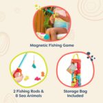 B. toys Little Fisher's Kit – Magnetisches Angelspiel mit 2 Ruten & 8 Meerestieren für Kinder ab 3 Jahren – Bild 5