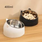 Eeyfarog Katzennapf 3er Set Edelstahl 400ml – Erhöhter Futternapf mit 15° Neigung – Bild 4