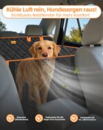 UPAWPIA Hundedecke Auto Rückbank 135x165cm – Wasserdicht & rutschfest für PKW, SUV, LKW – Bild 3