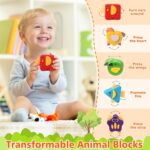 KALOISYHE Musikbus Sortierspielzeug – Lernspielzeug mit Tierblöcken für Kleinkinder ab 1 Jahr – Bild 4