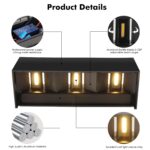 Cwycfw 36W LED Wandleuchte IP65 – 3000lm Warmweiss mit einstellbarem 0-120° Winkel – Bild 4