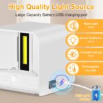 GuKKK LED-Wandleuchte mit Bewegungsmelder – 2er Set Akku Wandlampe 3000K – Bild 7