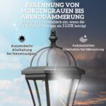 Outsunny Solar Gartenlaterne 2er Set 129 cm – LED Wegeleuchte mit 6h Laufzeit IP44 – Bild 4
