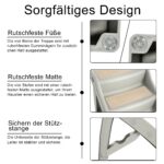 YRHome Hundetreppe klappbar 4 Stufen 50cm – rutschfeste Tiertreppe bis 75kg für Hunde & Katzen – Bild 5