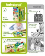hahaland Montessori Quiet Book Bauernhof – 20 Lernaktivitäten für Babys ab 1 Jahr – Bild 9