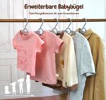 24er Set mitwachsende Kinderkleiderbügel – ausziehbar von 27,5–37 cm für Neugeborene bis Teenager – Bild 5