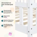 [en.casa] Montessori Hausbett Sisimiut 140x200 cm – Kinderbett mit Rausfallschutz & Lattenrost – Bild 3