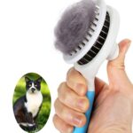 eMMiuss Selbstreinigende Zupfbürste für Katzen & Hunde – Entfernt Unterwolle & Matten – Bild 2