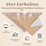 Ghguole 12er-Pack Baby-Lätzchen Dreieckstuch – Bio-Baumwolle, verstellbar für 0–12 Monate – Bild 2