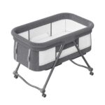 UBRAVOO Bravo Basic Reisebett mit Matratze – Faltbares Babybett mit Schaukelfunktion & Rädern