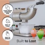 TK Tartle Kitchen Eismaschine 440 lb/h – Profi Schneekonus-Maschine mit Edelstahl & Dual-Blades – Bild 7