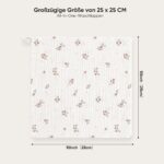 Bearmoss Baby Musselin Spucktücher 12er Set 25x25cm – 100% Baumwolle – Bild 3