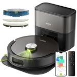 MONSGA MR7 PRO Saugroboter mit Wischfunktion 8000PA & 4L Absaugstation – LiDAR Navigation