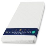 Totsy Baby Kindermatratze 70x140 cm – Atmungsaktiv & Reisefreundlich für Babybett