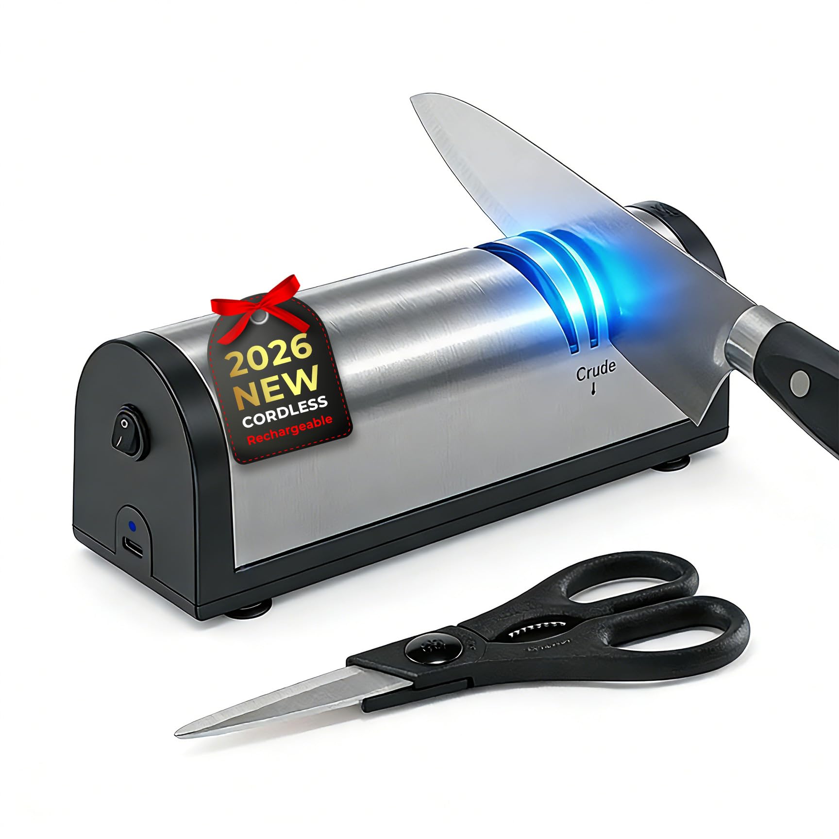 71PhblBnYAL._SY1728_.jpg Flechazo Elektrischer Messerschärfer mit USB-C – Tragbar für Grobe & Feine Klingen – Bild 1